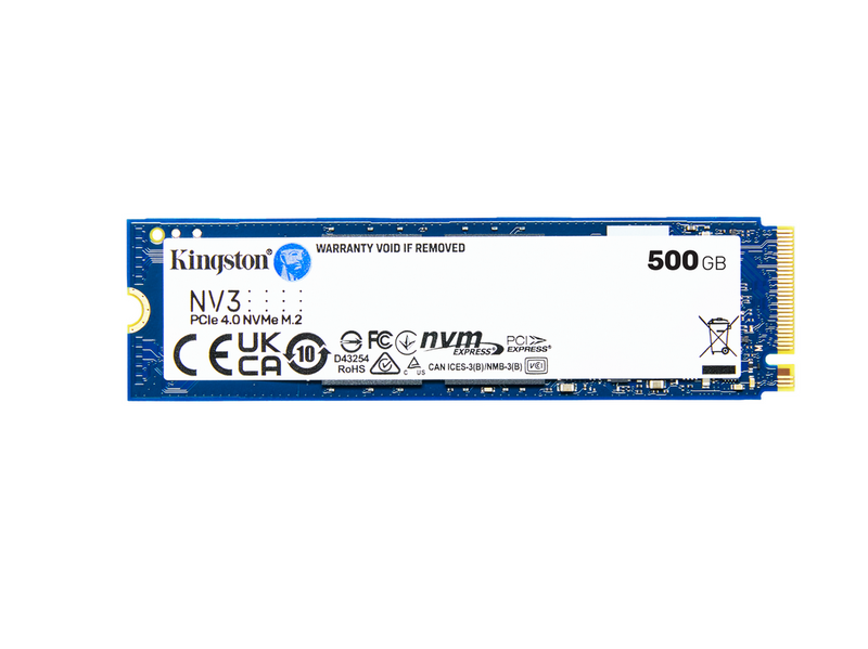 Kingston NV3 SSD - 500GB - PCIe 4.0 - M.2 2280