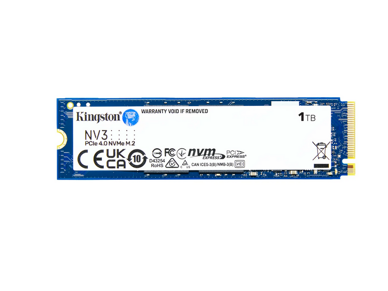 Kingston NV3 SSD - 1TB - PCIe 4.0 - M.2 2280