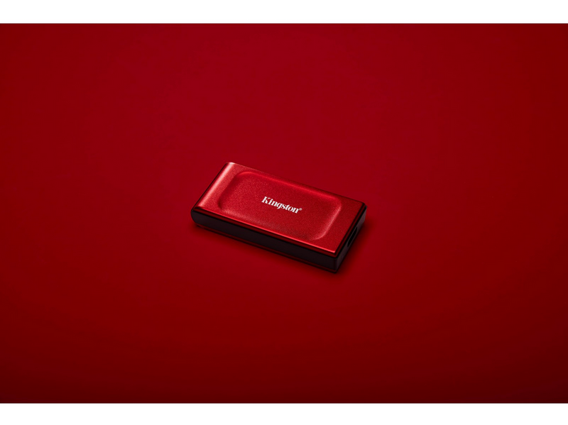 Kingston XS1000 Portable SSD - 1TB - Extern SSD - Rot - USB 3.2 Gen 2