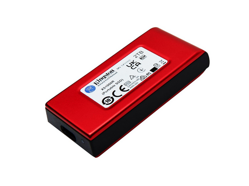 Kingston XS1000 Portable SSD - 2TB - Extern SSD - Rot - USB 3.2 Gen 2