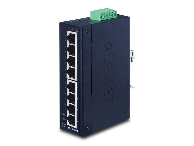 PLANET IGS-801M 8-Port 10/100/1000Mbps Managed Industrial Ethernet Switch