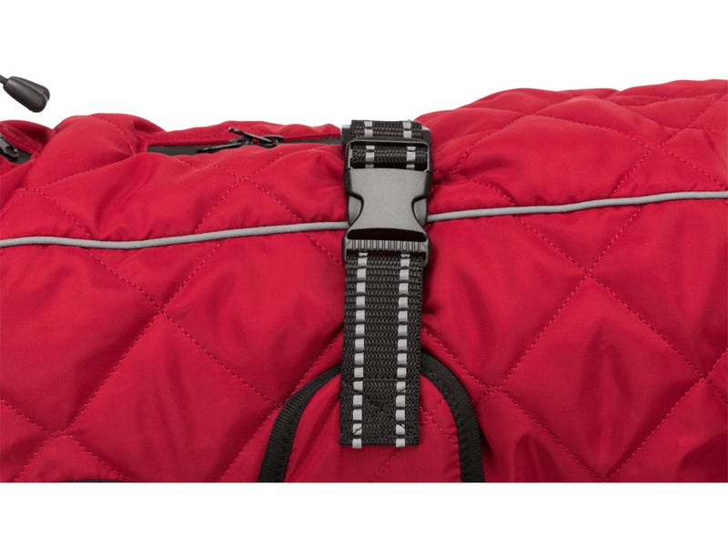 Trixie Minot Dog Coat Red Size M Stomach Circum: 52-76cm Back Length: 50cm