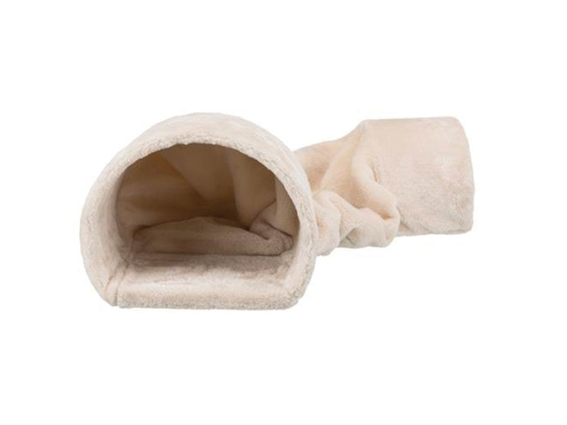 Trixie Cuddly tunnel with 2 exits dwarf rabbits 27 × 21 × 80 cm beige