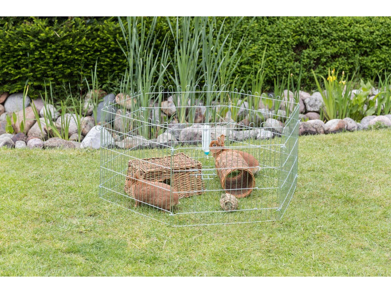 Trixie natura outdoor run galvanized ø 126 × 58 cm