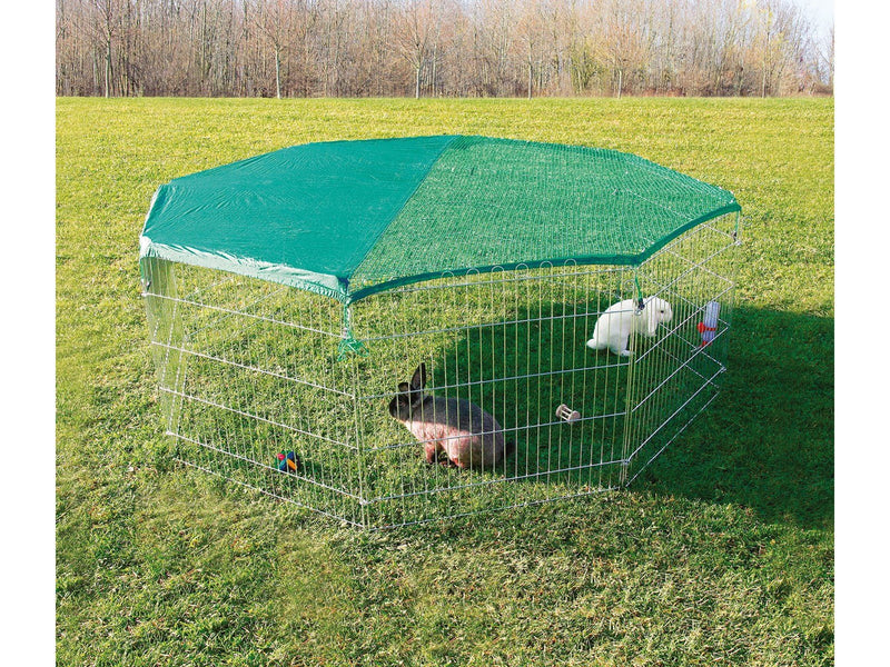 Trixie natura outdoor run with safety net metal ø 210 × 75 cm