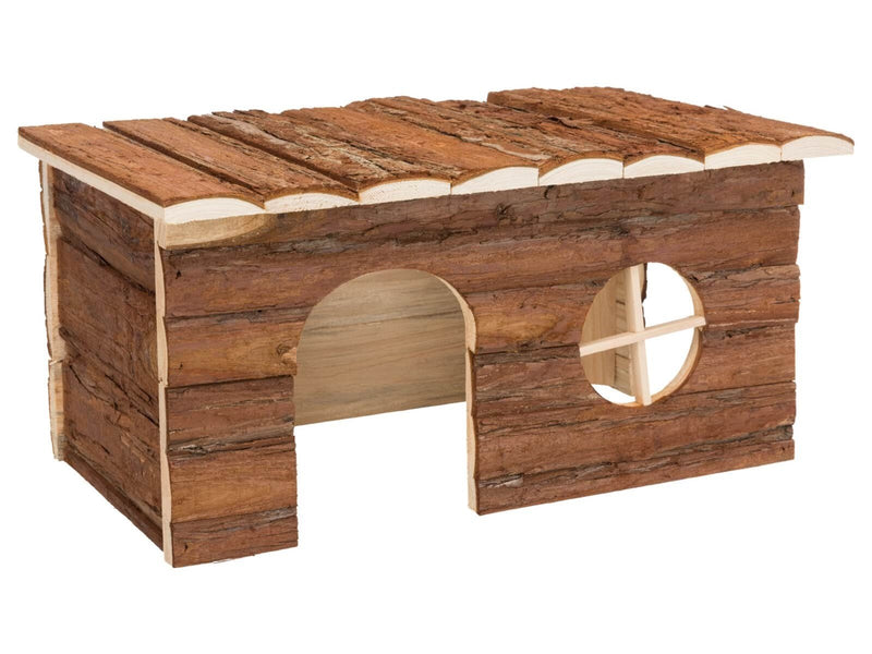 Trixie Natural Bark Wood House Jerrik Small Animals Guinea Pigs Small Rabbits 40x23x20cm
