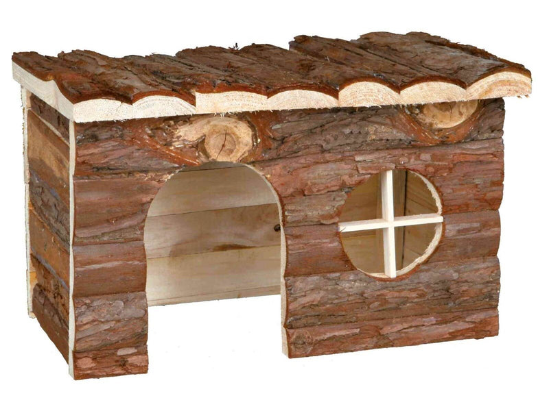 Trixie Natural Bark Wood House Jerrik Small Animals Large Hamsters Degus 28x16x18cm