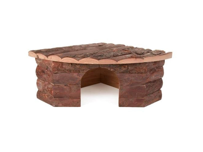 Trixie Jesper corner house dwarf rabbits bark wood 42 × 15 × 30/30 cm
