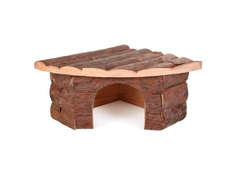 Trixie Jesper corner house large hamsters bark wood 32 × 13 × 21/21 cm