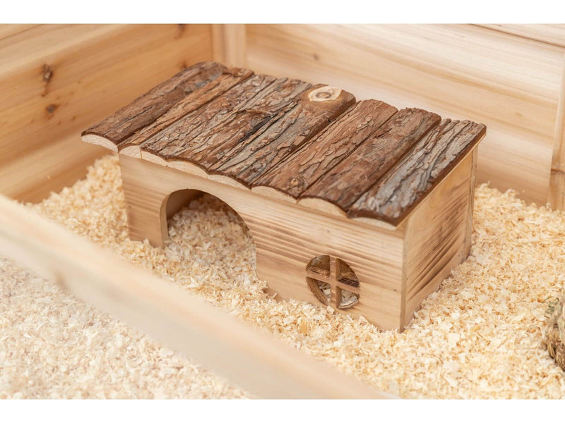 Trixie Haus Grete für Kleintiere – Ideal für Meerschweinchen und Zwergkaninchen 35x18x20cm