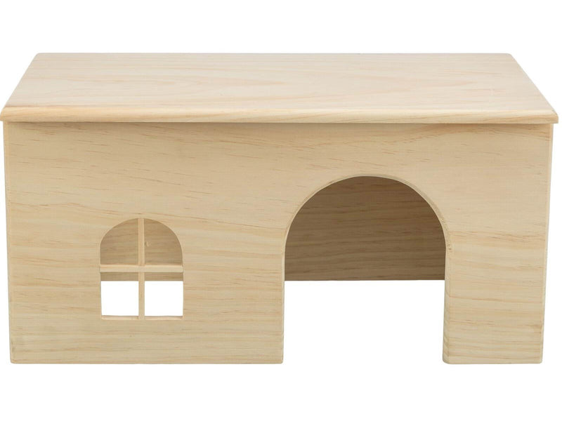 Trixie Naturholzhaus ohne Nägel für Kleintiere Meerschweinchen Zwergkaninchen 40x20x23cm