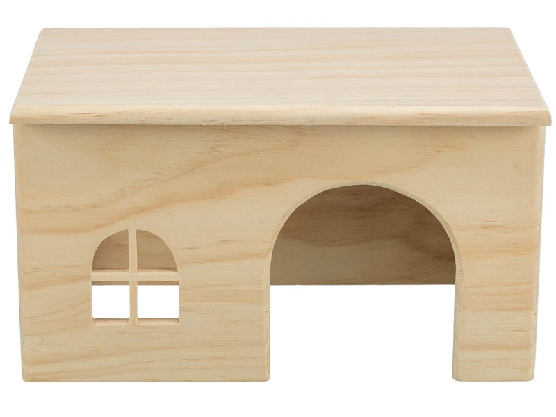 Trixie Naturholzhaus ohne Nägel für Kleintiere Große Hamster Degus 28x16x18cm
