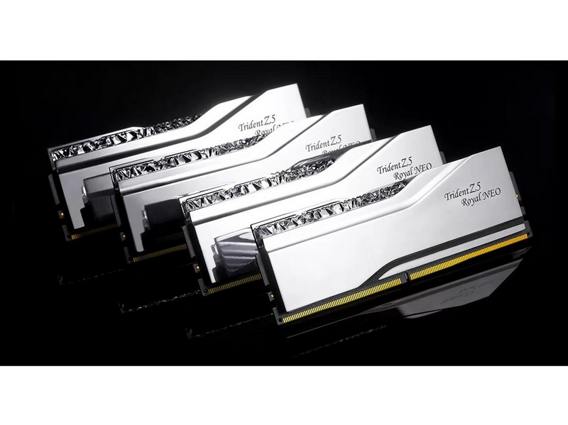 G.Skill Trident Z5 Royal Neo RGB DDR5-6000 - 32GB - CL28 - Dual Channel (2 pcs) - AMD EXPO - Silber mit RGB