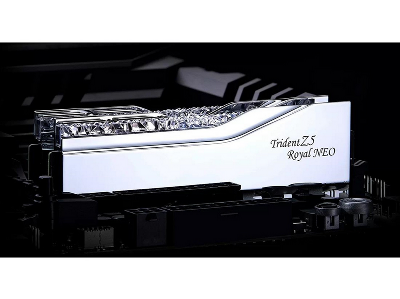 G.Skill Trident Z5 Royal Neo RGB DDR5-6000 - 32GB - CL28 - Dual Channel (2 pcs) - AMD EXPO - Silber mit RGB