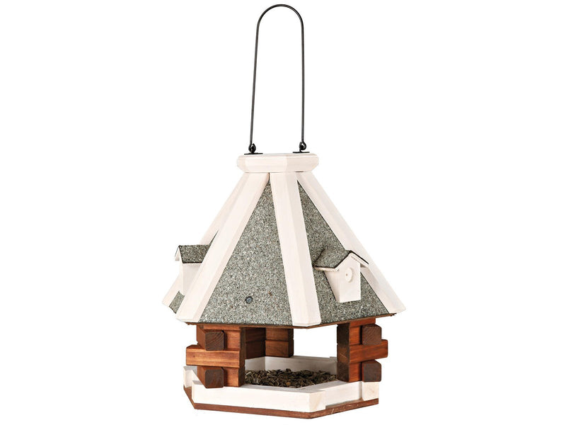 Trixie natura Vogelhaus hängend Holz ø 36 × 35 cm braun/weiß