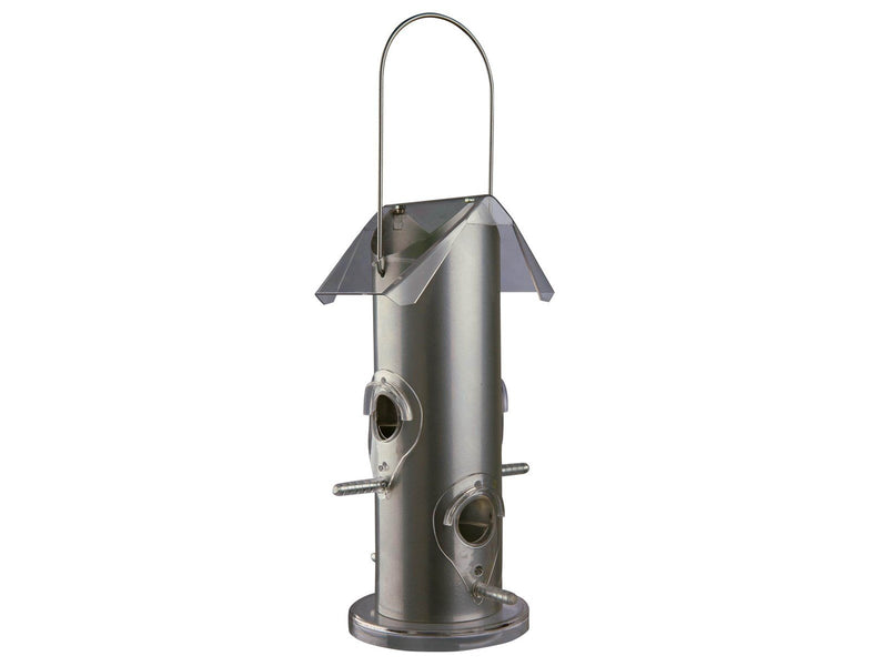 Trixie Vogelfutterspender, Metall/ Kunststoff, 800 ml/ 25 cm, silber