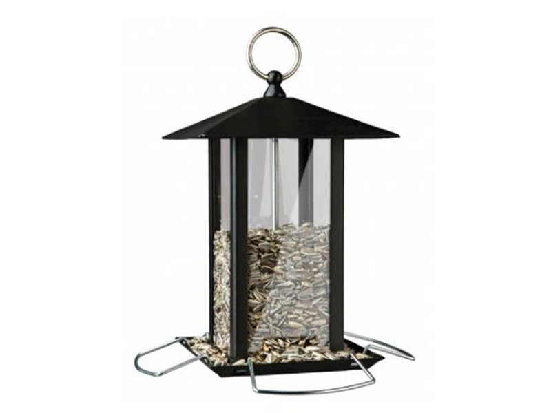 Trixie Vogelfutterspender, Metall, 1.000 ml/ 20 cm, schwarz
