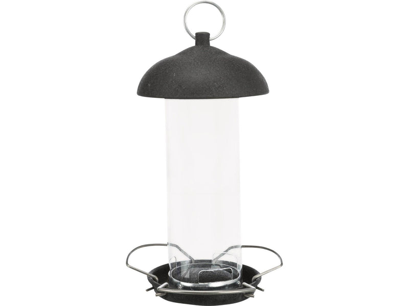 Trixie Vogelfutterspender, Metall, 560 ml, ø 10 × 20 cm, schwarz