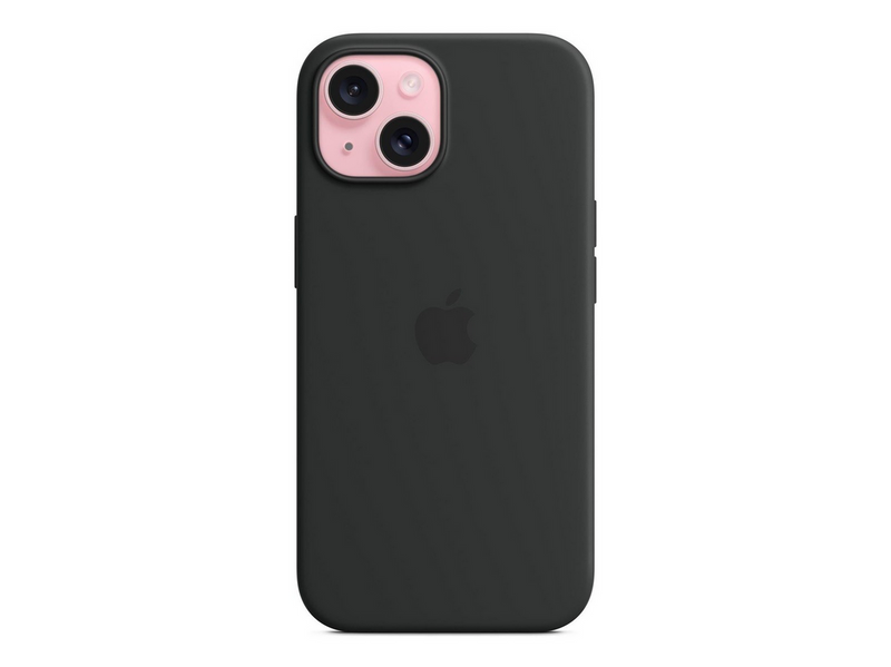 Apple iPhone 15 Silicone Case with MagSafe - Black