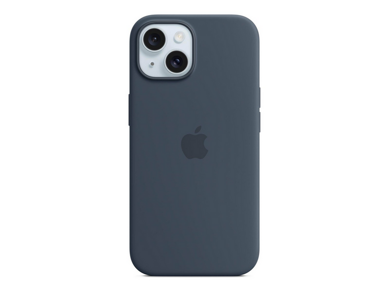 Apple iPhone 15 Silicone Case with MagSafe - Storm Blue