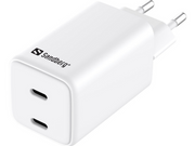 Sandberg 2-Port USB-C AC Charger