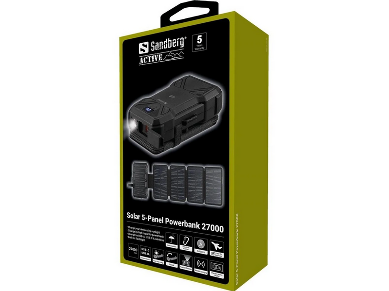 Sandberg Solar 5-Panel 27000mAh - 27000 mAh