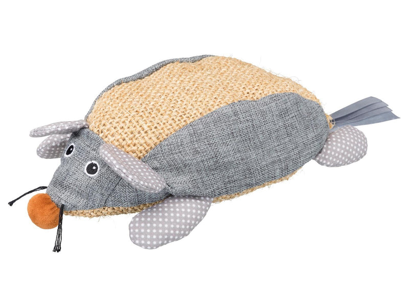 Trixie Mouse XXL sisal/fabric catnip 30 cm grey