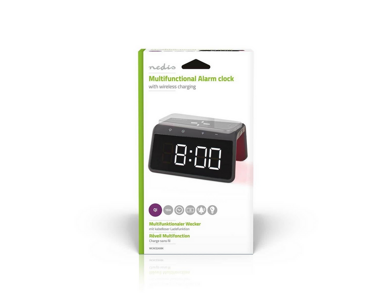 Nedis WCACQ30BK alarm clock