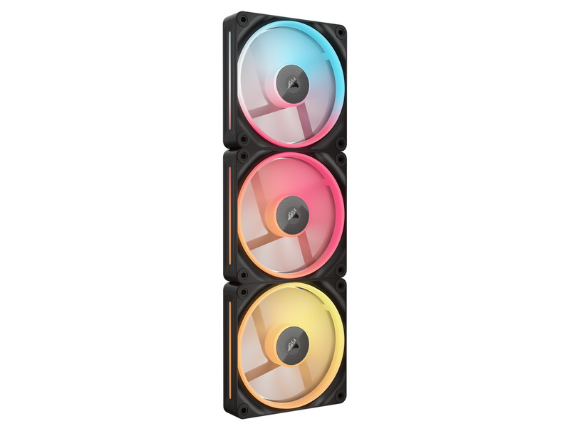 Corsair iCUE LINK LX120-R 3-pack - Gehäuselüfter - 120mm - Schwarz mit RGB LED - 37 dBA