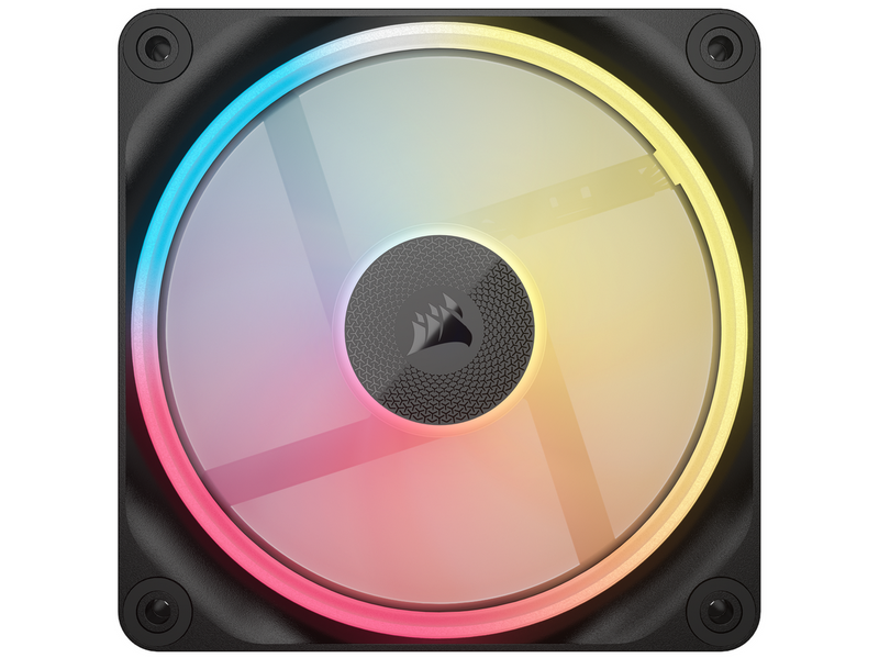 Corsair iCUE LINK LX120-R 3-pack - Gehäuselüfter - 120mm - Schwarz mit RGB LED - 37 dBA