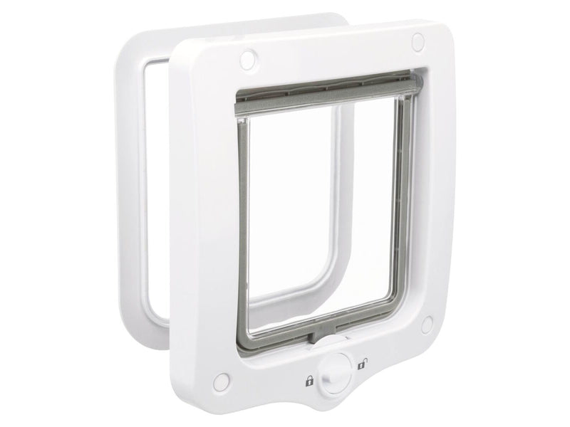 Trixie 2-Way Flap Door Cat and Small Dog White 20x22cm
