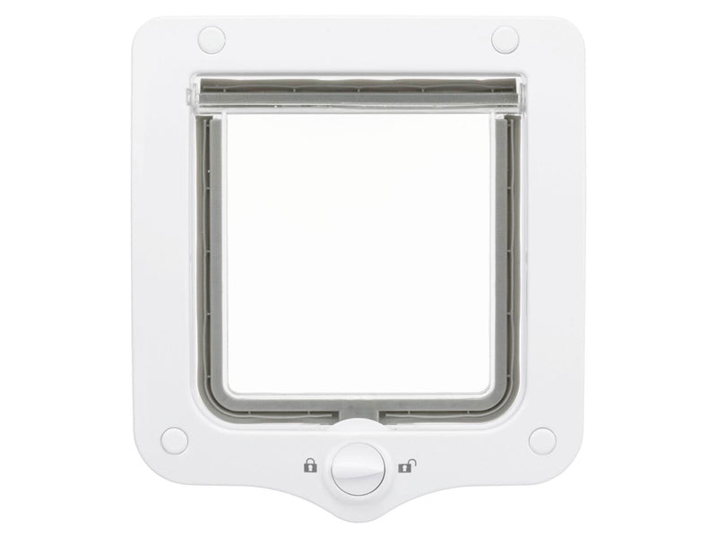 Trixie 2-Way Flap Door Cat and Small Dog White 20x22cm
