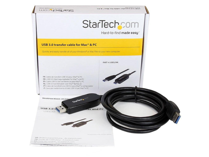 StarTech.com USB 3.0 Data Transfer Cable for Mac & Windows