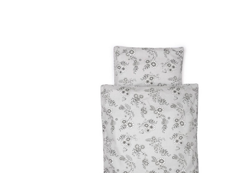 Smallstuff Doll Bedding Flower Garden Grey