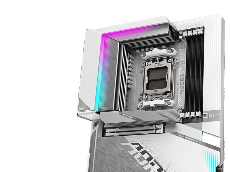 GIGABYTE B650E AORUS STEALTH ICE Mainboard - AMD B650 - AMD AM5 - DDR5 RAM - ATX