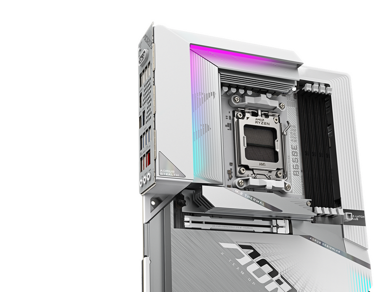 GIGABYTE B650E AORUS STEALTH ICE Mainboard - AMD B650 - AMD AM5 - DDR5 RAM - ATX