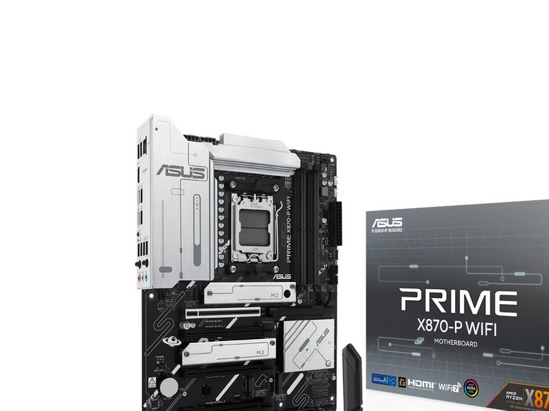 ASUS PRIME X870-P WIFI Mainboard - AMD X870 - AMD AM5 - DDR5 RAM - ATX