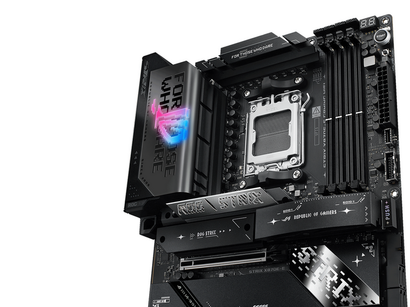 ASUS ROG STRIX X870E-E GAMING WIFI Mainboard - AMD X870E - AMD AM5 - DDR5 RAM - ATX