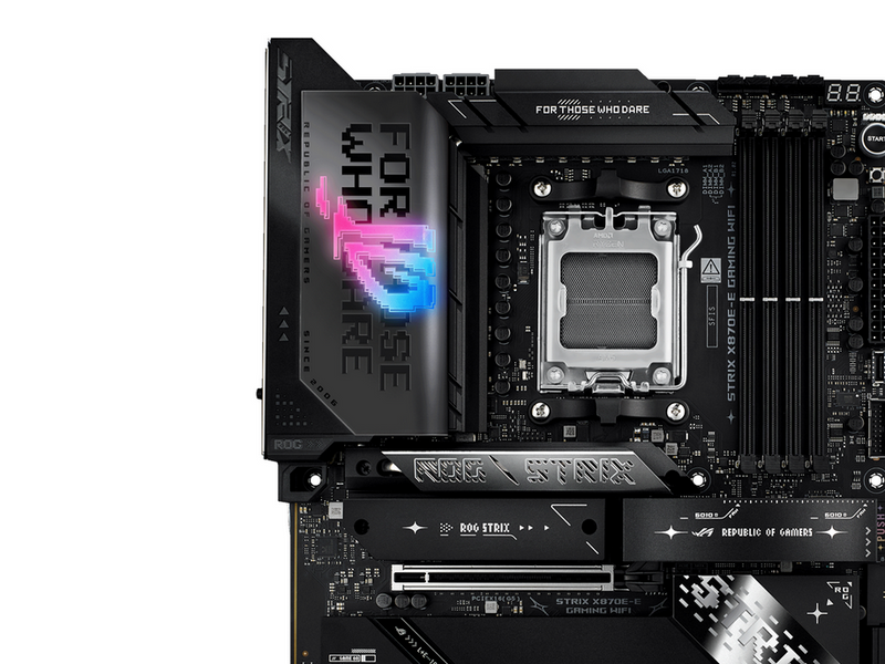 ASUS ROG STRIX X870E-E GAMING WIFI Mainboard - AMD X870E - AMD AM5 - DDR5 RAM - ATX