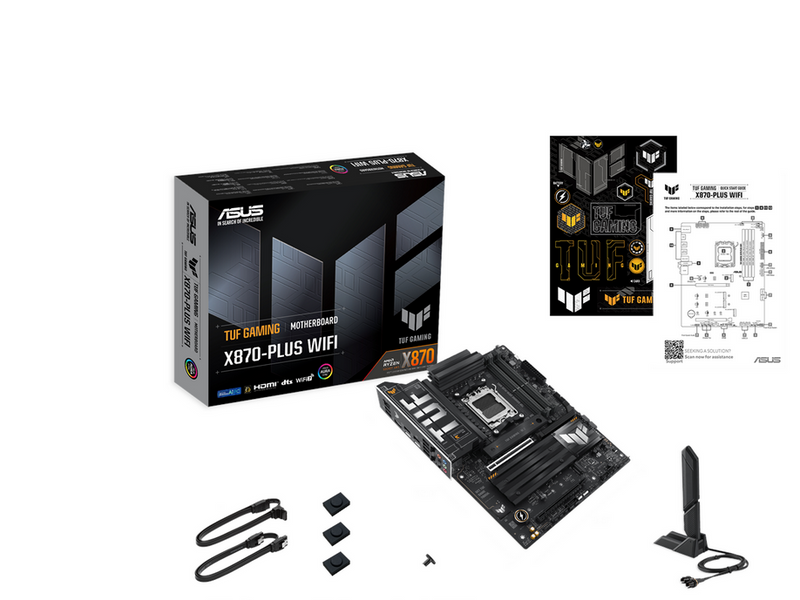 ASUS TUF GAMING X870-PLUS WIFI Mainboard - AMD X870 - AMD AM5 - DDR5 RAM - ATX