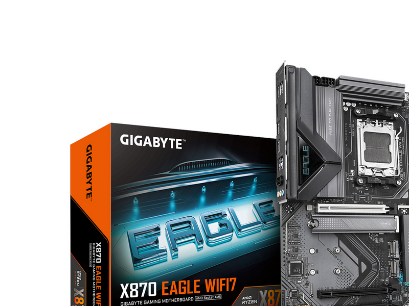 GIGABYTE X870 EAGLE WIFI7 Mainboard - AMD X870 - AMD AM5 - DDR5 RAM - ATX
