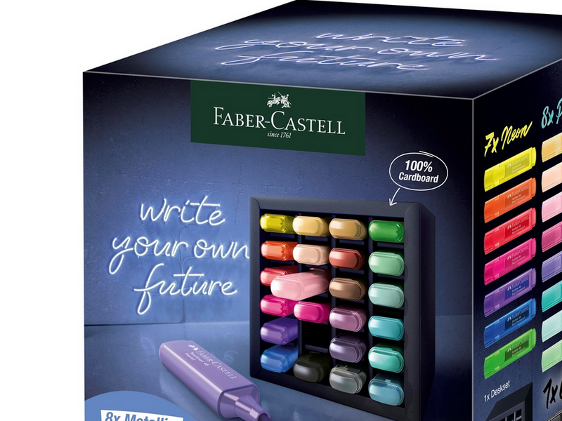 Faber-Castell Textmarker TL 46 24er Deskset