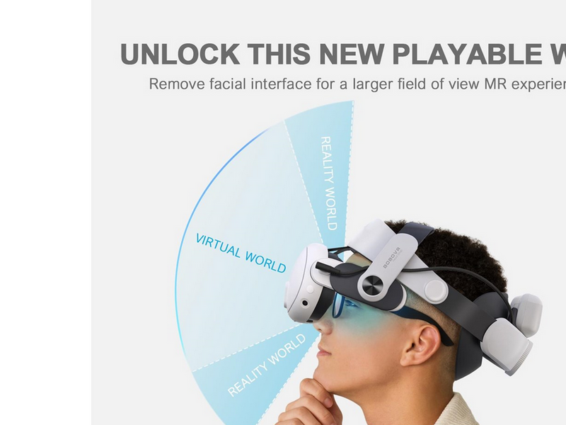 BoboVR M3 Pro Headstrap + Akku (Quest 3 & 3S)