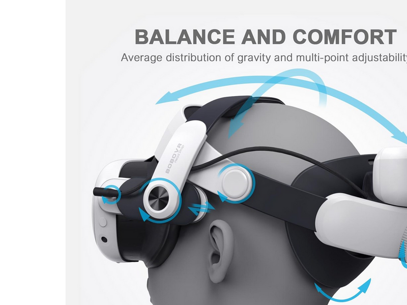 BoboVR M3 Pro Headstrap + Akku (Quest 3 & 3S)