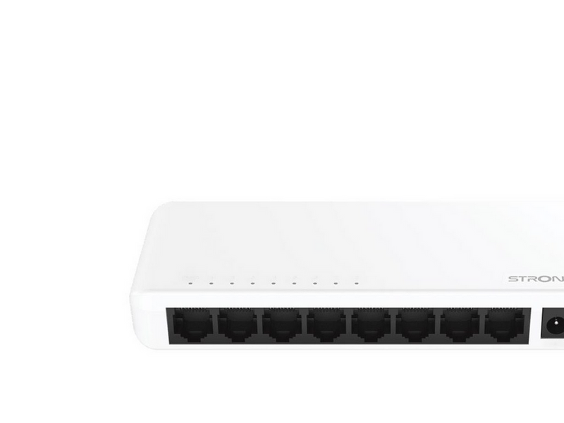 Strong SW8000P Switch - 8-port Gigabit - Plastic