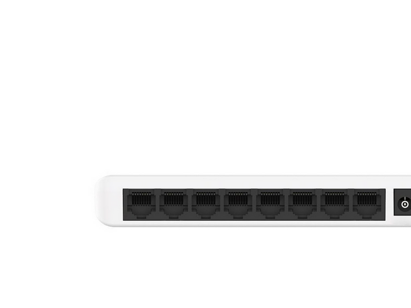 Strong SW8000P Switch - 8-port Gigabit - Plastic