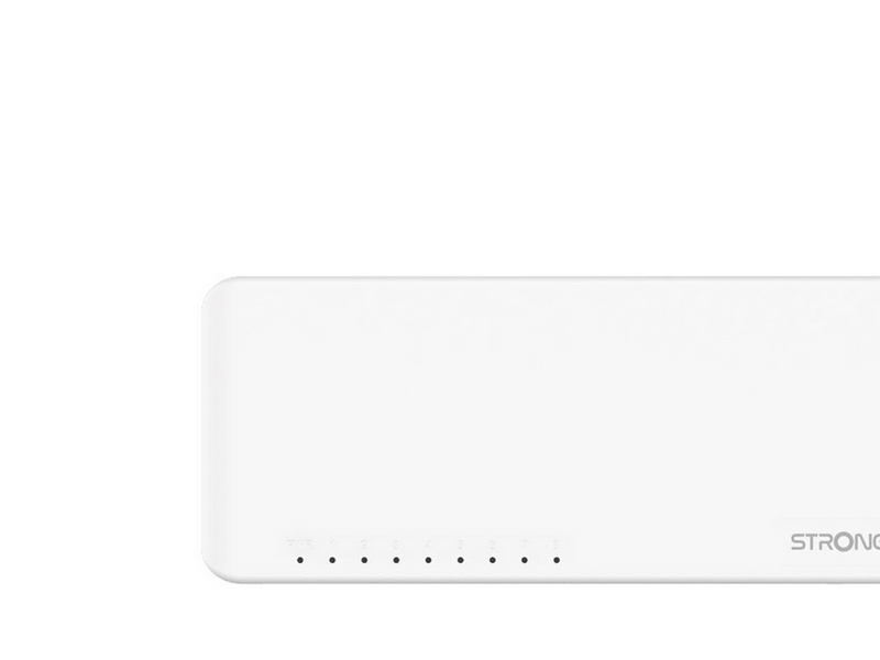 Strong SW8000P Switch - 8-port Gigabit - Plastic