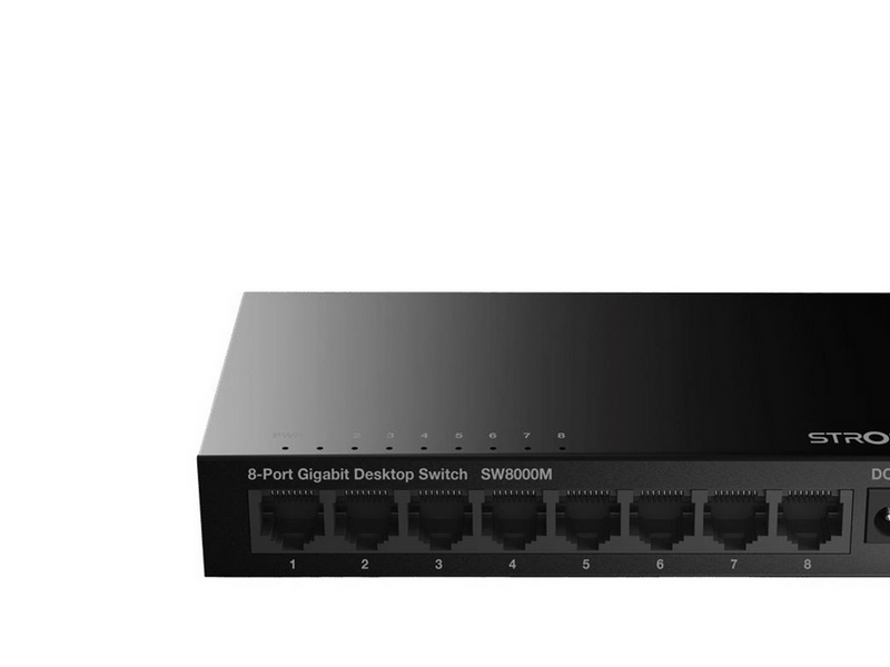 Strong SW8000M Switch - 8-port Gigabit - Metal