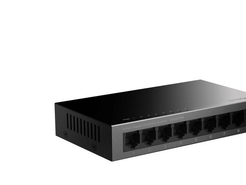 Strong SW8000M Switch - 8-port Gigabit - Metal