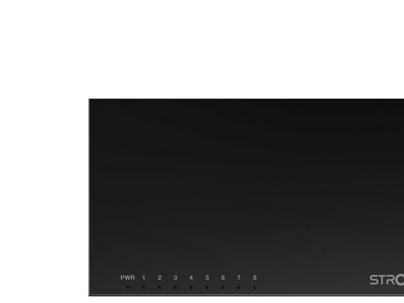 Strong SW8000M Switch - 8-port Gigabit - Metal